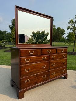 FREE DELIVERY - Mahogany Dresser & Mirror