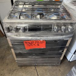 LG Slide All stainless Gas stove
