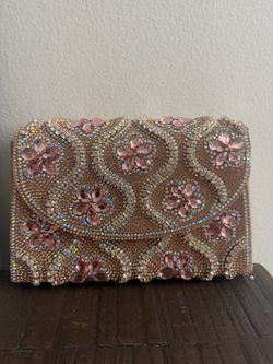 Rhinestone Crystal Evening Clutch Bag