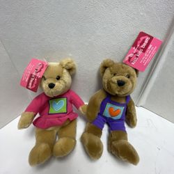 Vintage Hallmark Love Kiss Kiss Bears Magnetic Noses Valentines Day Kissing New