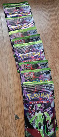 Pokémon TCG Mega Korean Booster Packs x8