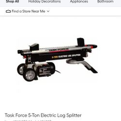 Task Force 5-ton electric log splitters Used 