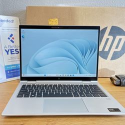 0$Down💻New HP EliteBook x360 830 13” G11 2-in-1 Foldable Laptop+Tablet 14” Touch Screen✅Intel Core Ultra i7 Processor/16GB RAM/512GB⚡️Windows 11✔️Fin