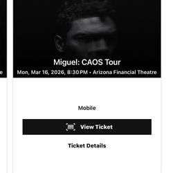Miguel Concert