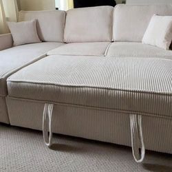 New Sleeper Sectional Couch / Free Delivery 