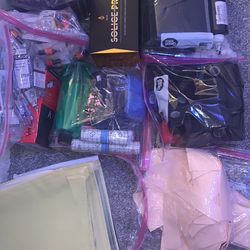 Bulk Tattoo Supplies / PERFECT FOR BEGINNER OR APPRENTICE OR TO STOCK UP / BIG DEAL SAVE $$$ /opt. + $350 Peak Solice Pro (Brand New) Tattoo Machine 