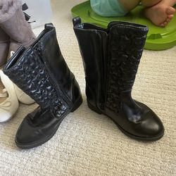 Toddler Girl Size 8 Black Riding Boot