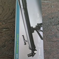 Emerson 50x/100x Telescope with 4 Feet Tripod