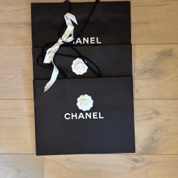 Set Of 3 Chanel Paper Bag
