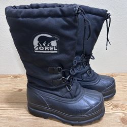 Sorel Glacier Women’s Winter Snow Boots Black Size 9 Waterproof Cold Weather