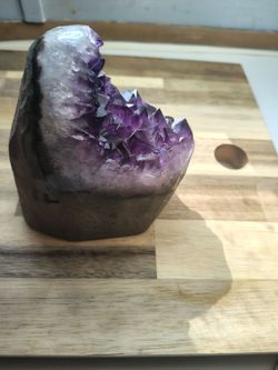 Premium Heart-Shaped Uruguayan Amethyst Geode Cluster - 3.7 lbs