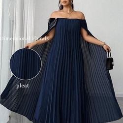 Women dress new size Large (navy blue)