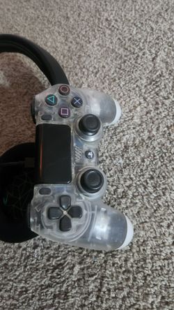Playstation 4 Controller White/Clear See Through