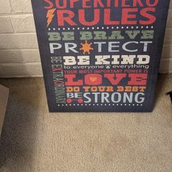 Super Heroes Art Canvas