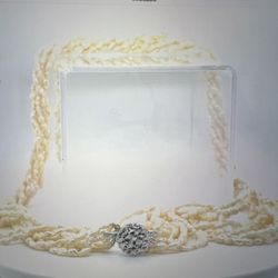 Multi Strand Pearl Necklace 