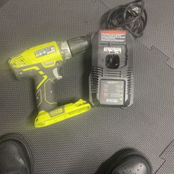 18V Ryobi Drill & Battery Charger 