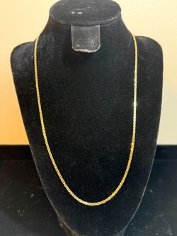 14k Gold Mariner Link Chain Necklace