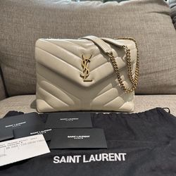 YSL Lou Lou Bag in Ivory