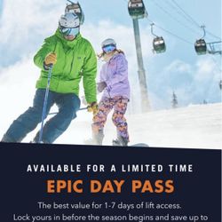 Ski Lift Ticket On Sale For Epic And Ikon Resorts 