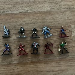 Marvel Nano Metalfigs 10 Figures Collectors Set Die-Cast 1.65” By Jada.