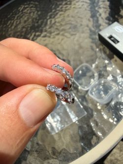 VVS1 moissanite earrings