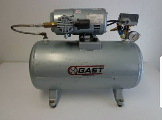 Gast 3HBB-69T-M300AX 1/3 HP 1725 RPM 115V 12 Gal Tank Electric Air Compressor