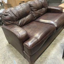 Leather Love Seat Sofa 