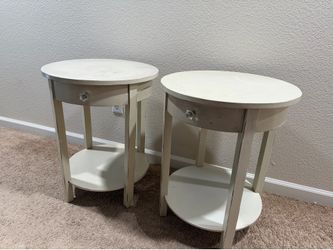 Shabby Chic Round Side Tables