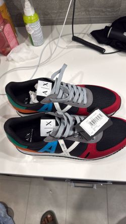 NEW Armani Exchange A|X Men’s Sneakers Size 10 – Multi-Color – NWT