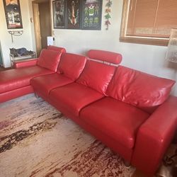 Ekornes Stressless Sectional With Matching Ottoman