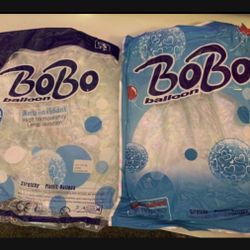Bobo balloons 15 dlls each. 24”and 36” contains 10 pcs the bags