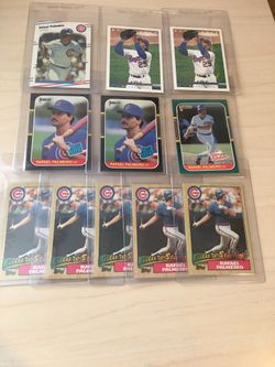 1987 Topps Donruss & Fleer Rafael Palmeiro Rookie Cards