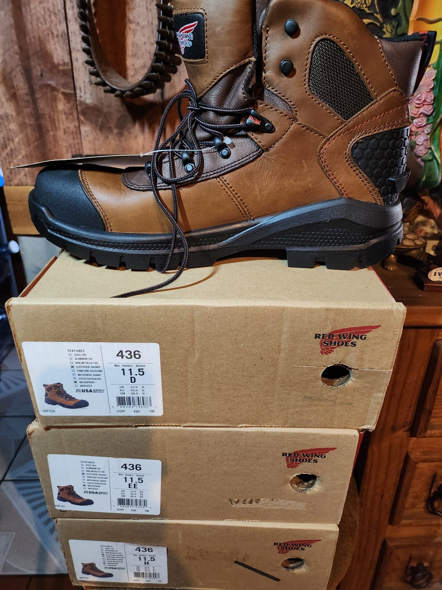 RED WING WORK BOOTS 