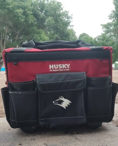 Husky Rolling Tool Bags, Black, 18"