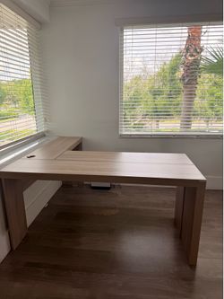 L - Shaped Wood office desk