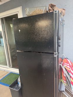 Black Top-Freezer Refrigerator