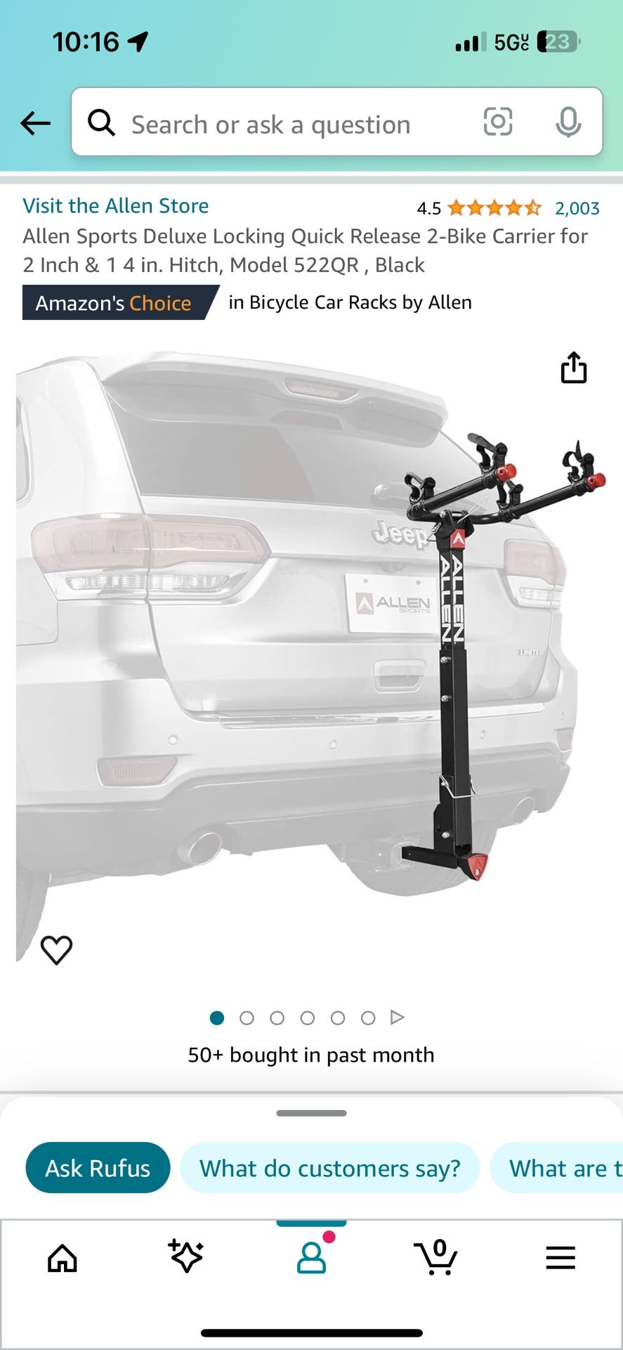 Allen 2 Bike Rack