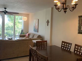 Wooden Dining Table with 6 Chairs