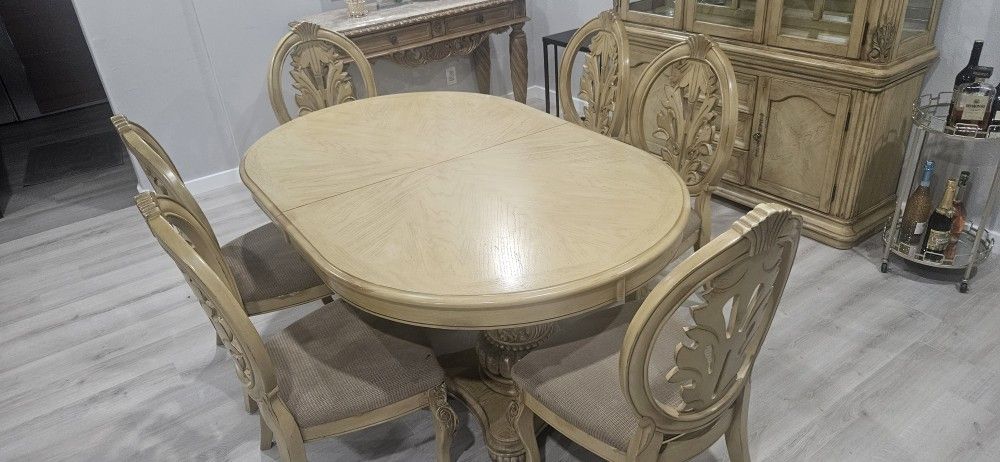 Dining Room Table With China 