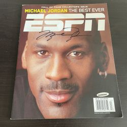 Michael Jordan Autographed Hall Of Fame Collectors Issue