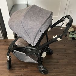 Bugaboo Bee5 Complete stroller black base/gray Melange
