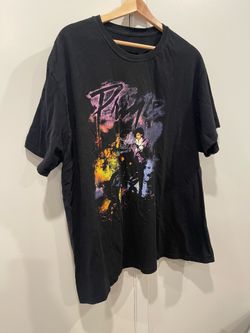 Purple Rain Prince and the Revolution Black Graphic T-Shirt Music Tee NO SIZE