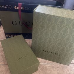 Gucci Boxes And Bag