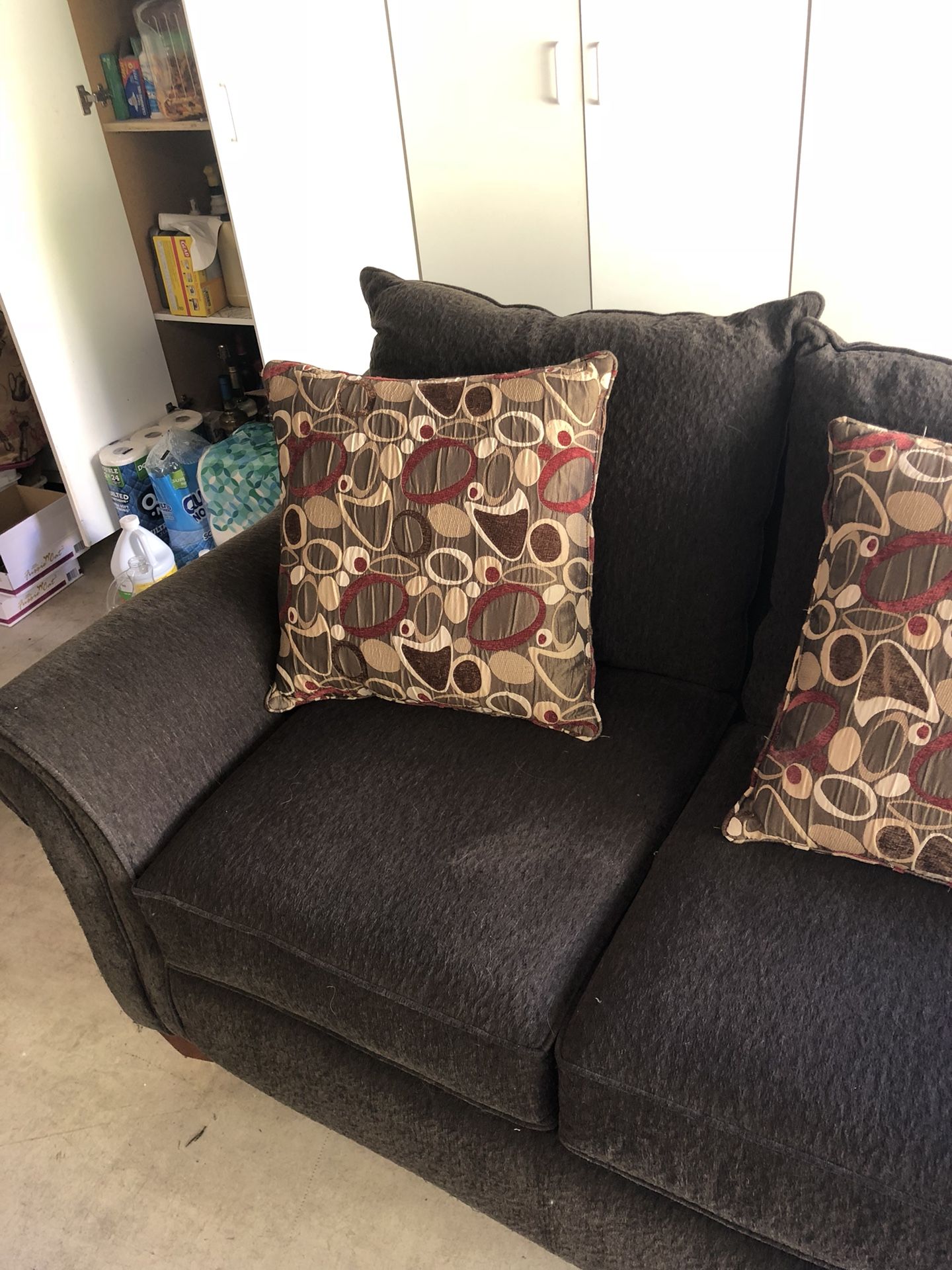 Brown Loveseat Couch