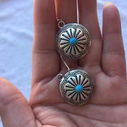 Sterling Silver Native American  Conch Earnings