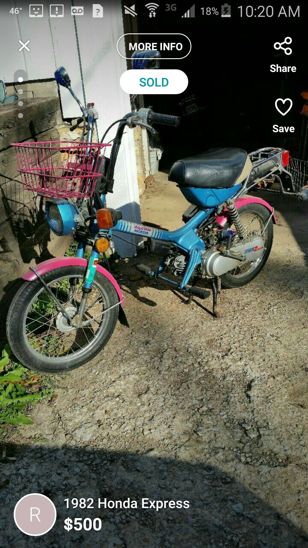 Honda Express 50cc For Sale 3d mon