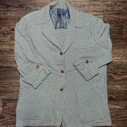 Mens Vintage Pendleton 100% Virgin Wool Size L Coat Blazer Suit Woolinmills