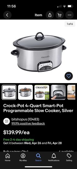 Crock Pot Smart Pot Brand New $140 - $180 Sccpvp400-s