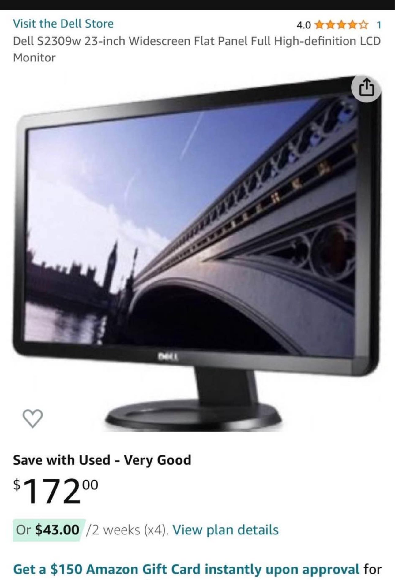 Dell Monitor Brand New