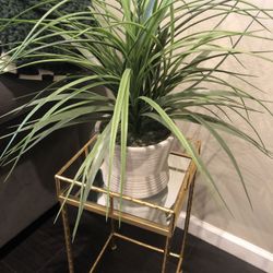 Faux plant in pot